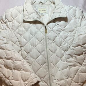 St. John's Bay Women's Cream Down Puffer Jacket